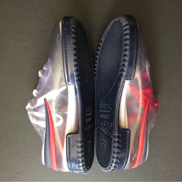 Melissa x Fila “Melissa Sneaker” Lace-Up Jelly in Clear, Bubblegum Scent, Size 6 - Picture 3 of 11